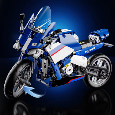 426Pcs DIY Tech Lego Bricks Racing Bike